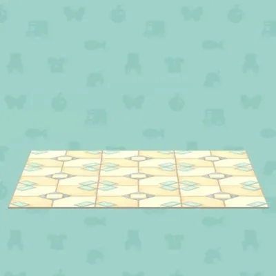 なついろパティオのタイルなラグの画像