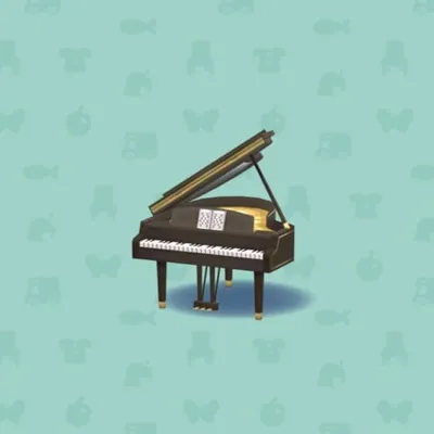 コンサートのグランドピアノの画像