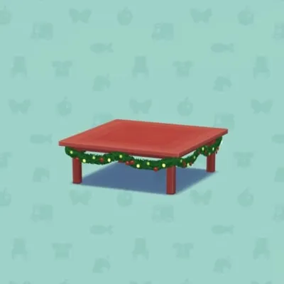 てづくりクリスマスのテーブルの画像