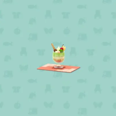 きつねカフェのパフェの画像
