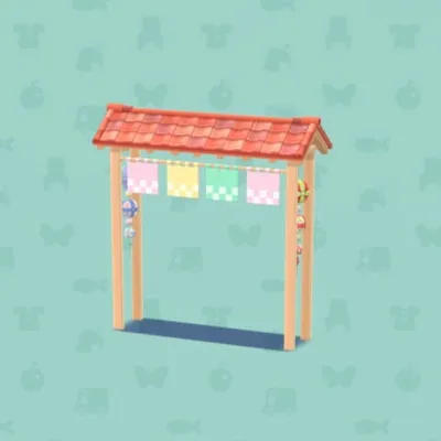 きつねカフェののれんの画像