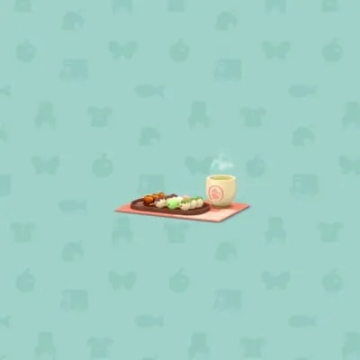 きつねカフェのおだんごセットの画像
