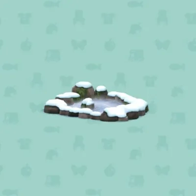ゆきのつもったいけの画像