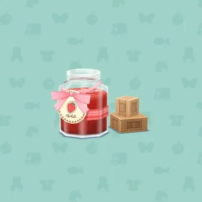 いちごジャムのおおきなびんの画像
