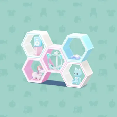 ゲーミングルームのシェルフの画像