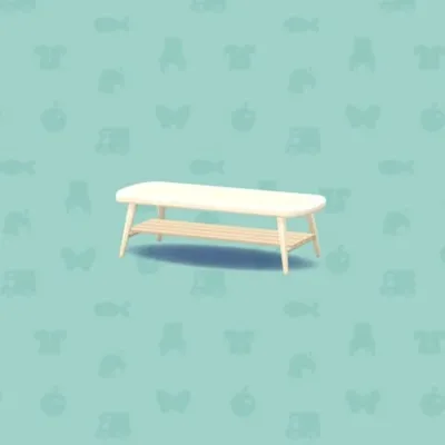 ホワイトウッドなローテーブルの画像