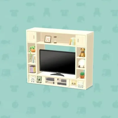 ホワイトウッドなテレビボードの画像