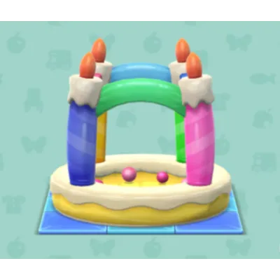 ケーキのボールプールの画像