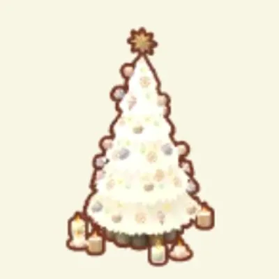キャンドルクリスマスのツリーの画像