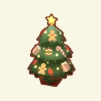 キッズルームのクリスマスツリーの画像
