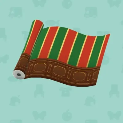 クリスマスストライプのかべの画像
