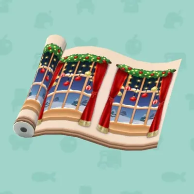 クリスマスオーナメントのかべの画像