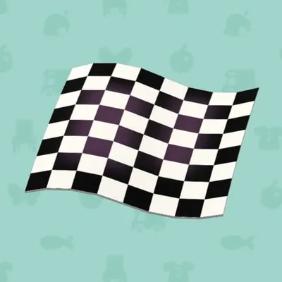 チェッカーがらのゆかの画像