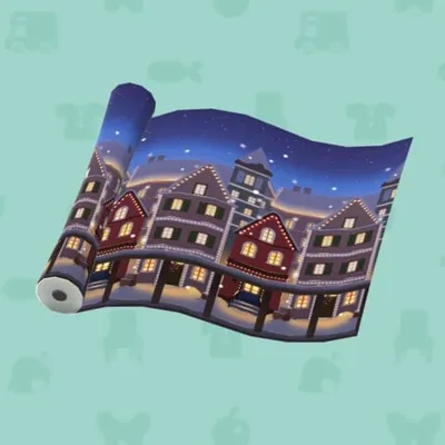クリスマスなまちなみのかべの画像
