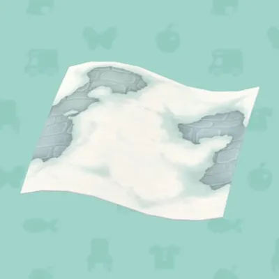 ゆきのつもったいしだたみのゆかの画像