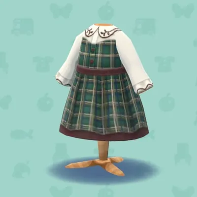 クリスマスチェックコーデ・みどりの画像