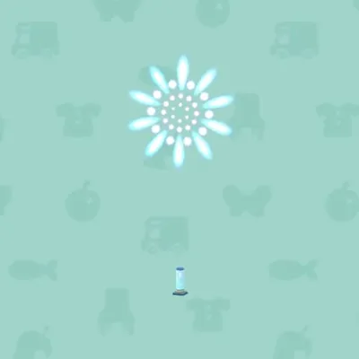 みずいろのミニうちあげはなびの画像