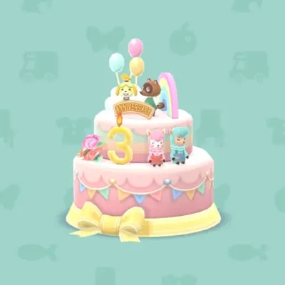 3しゅうねんのケーキの画像