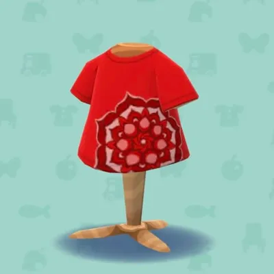 エスニックがらのTシャツの画像