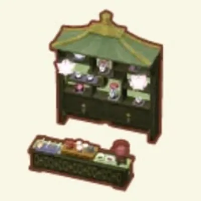 チャイナカフェのカウンターの画像