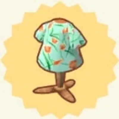 はながらのTシャツ(オレンジのチューリップ)の画像