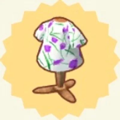 はながらのTシャツ(むらさきのチューリップ)の画像