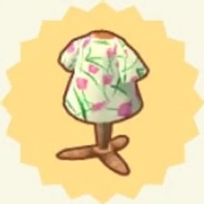 はながらのTシャツ(ピンクのチューリップ)の画像
