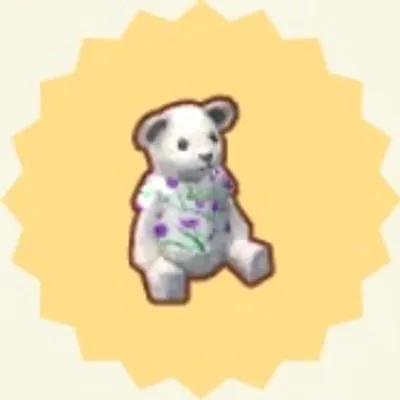 はながらTシャツシロちゃん（むらさきのチューリップ）の画像