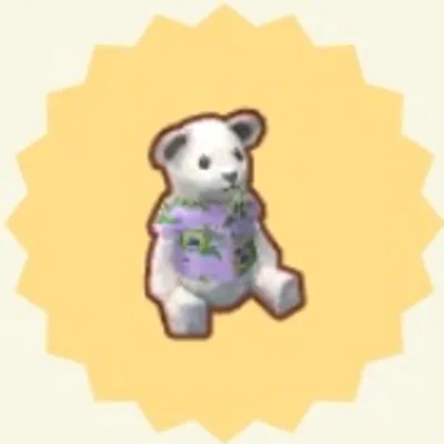 はながらTシャツシロちゃん（きいろあおパンジー）の画像