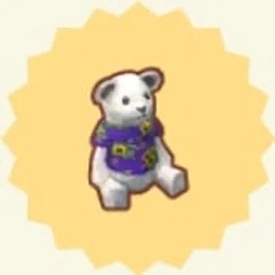はながらTシャツシロちゃん（きいろいパンジー）の画像