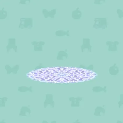 みずいろまんげきょうのラグの画像