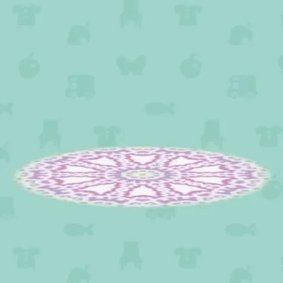 あかいおおきなまんげきょうのラグの画像