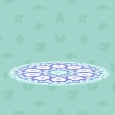 あおいおおきなまんげきょうのラグの画像