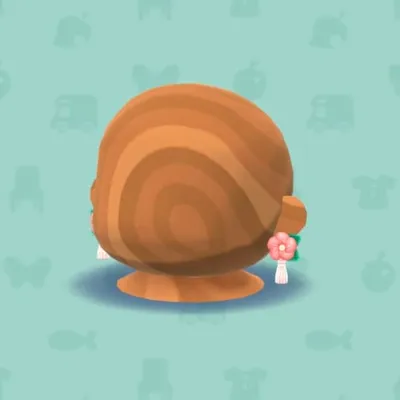 はなとふさかざりイヤリング・ももの画像