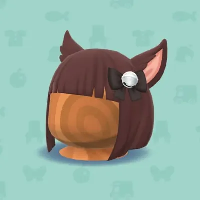 きつねのみみつきウィッグ・くろの画像