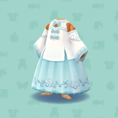 ロイヤルチャイナなドレス・ブルーの画像
