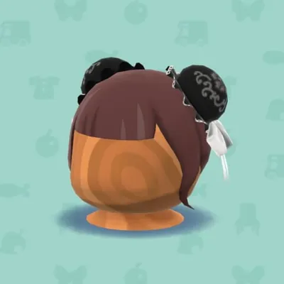 モノクロおだんごカバー・ブラックの画像