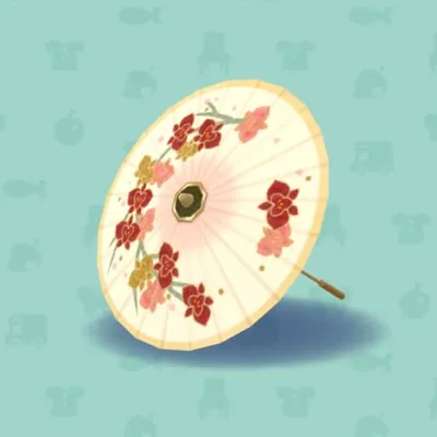 こちょうらんがらのわがさ・しろの画像