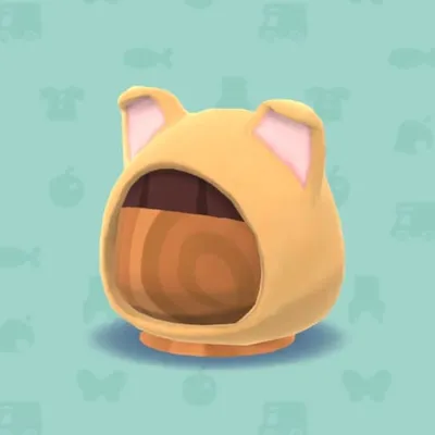 ちゃいろいイヌのかぶりものの画像