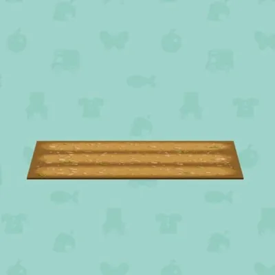 やさいばたけのうねのラグの画像