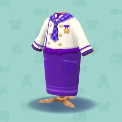 シェフのコックコート・パープルの画像