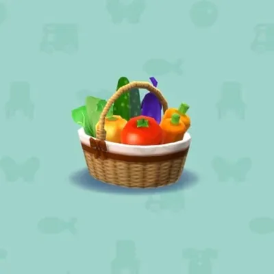 とれたてやさいのカゴの画像