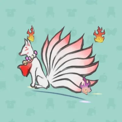 ふでがきのきゅうびのきつねの画像