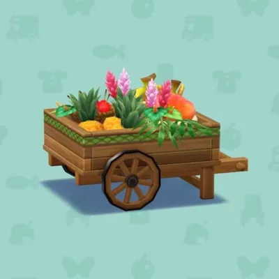 ワゴンいっぱいのトロピカルフルーツの画像