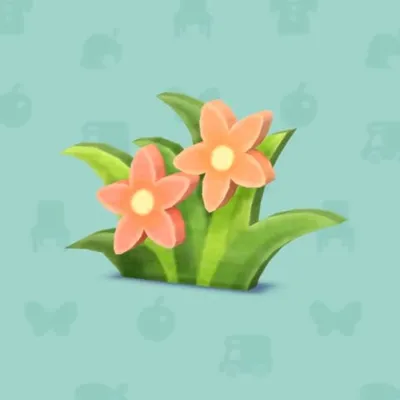 オレンジのハリボテのはな（家具）の画像