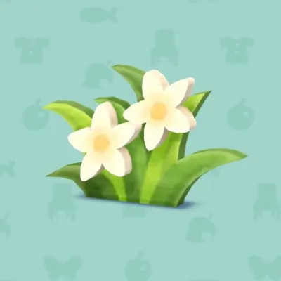 しろいハリボテのはな（家具）の画像