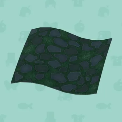 くらいいしだたみとしばふのゆかの画像