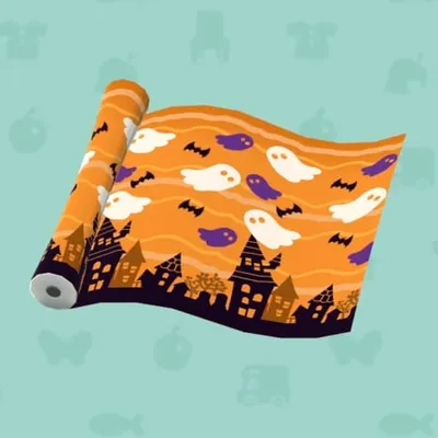 オレンジののハロウィンポップなかべの画像