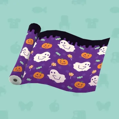 パープルのハロウィンポップなかべの画像