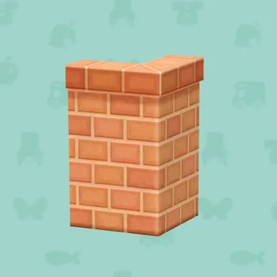 レンガのさくのかどの画像